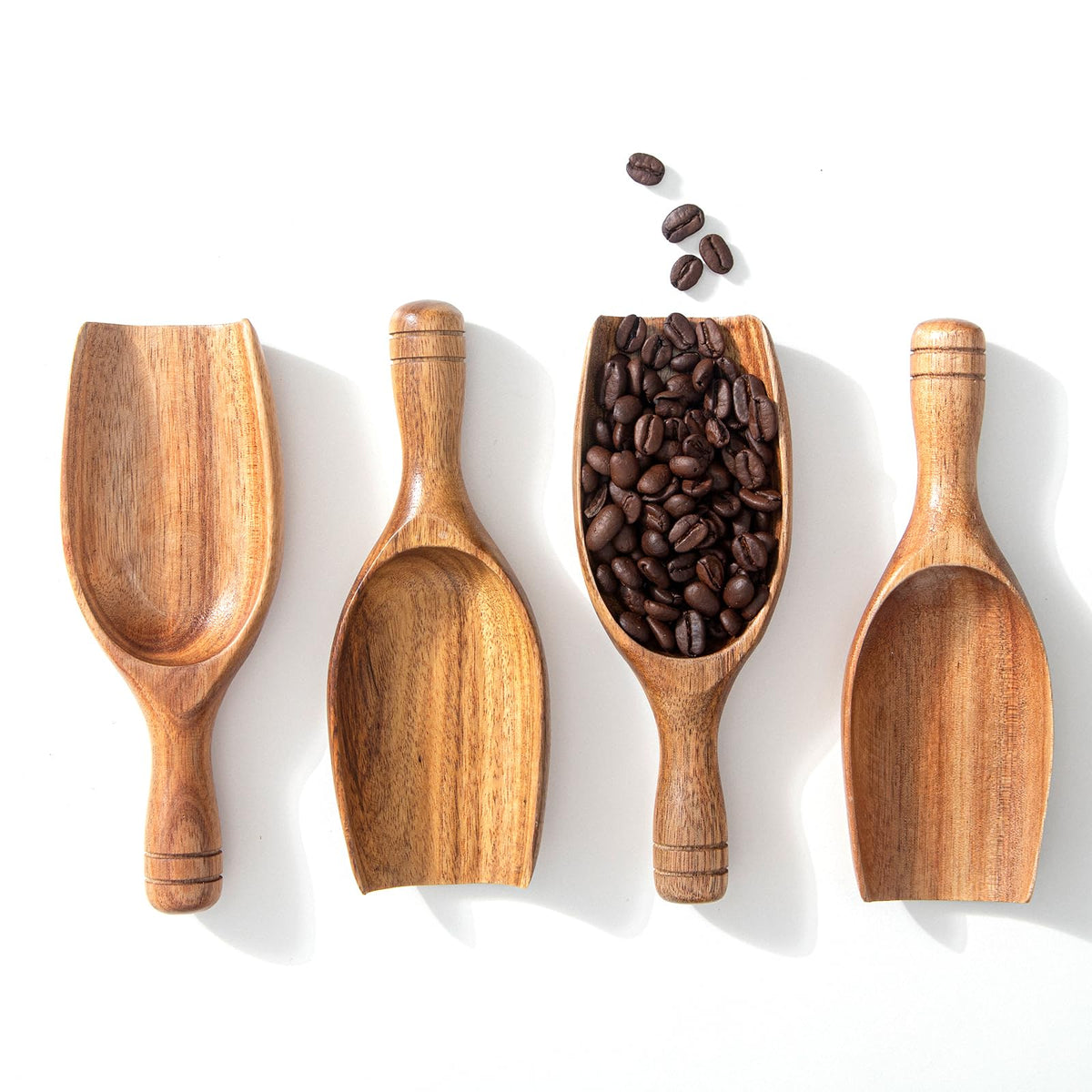 Large Wooden Coffee Scoop (2 Count)