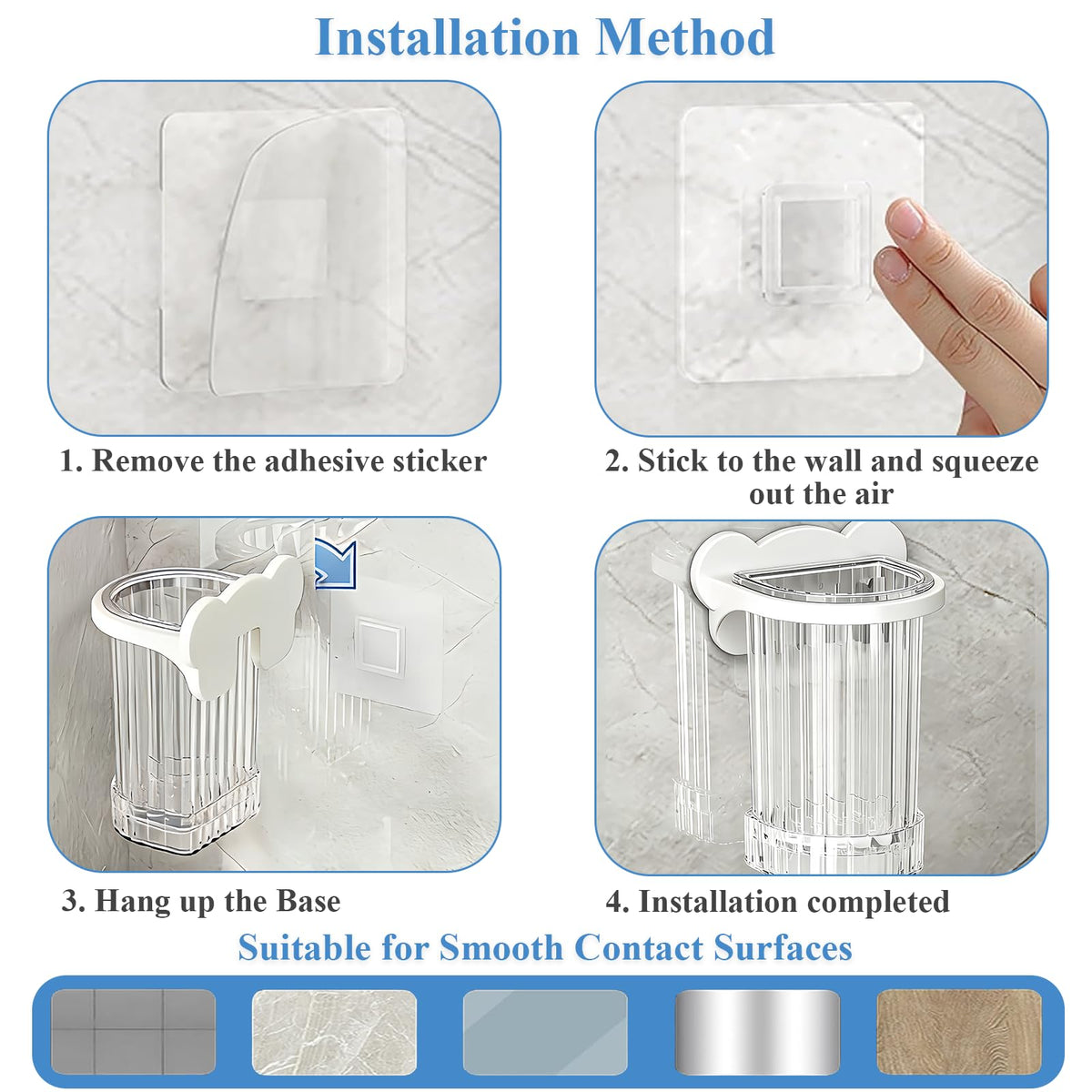 Plastic Ice Scoop with Holder for Freezer Kitchen Countertop Ice Maker