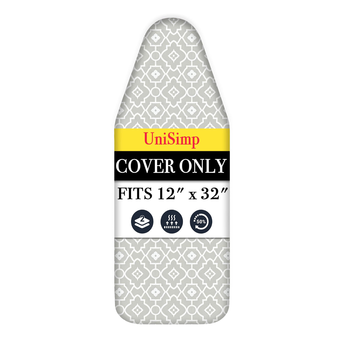 Small Ironing Board Cover and Pad 12"x32" Small Iron Board Cover with Padding