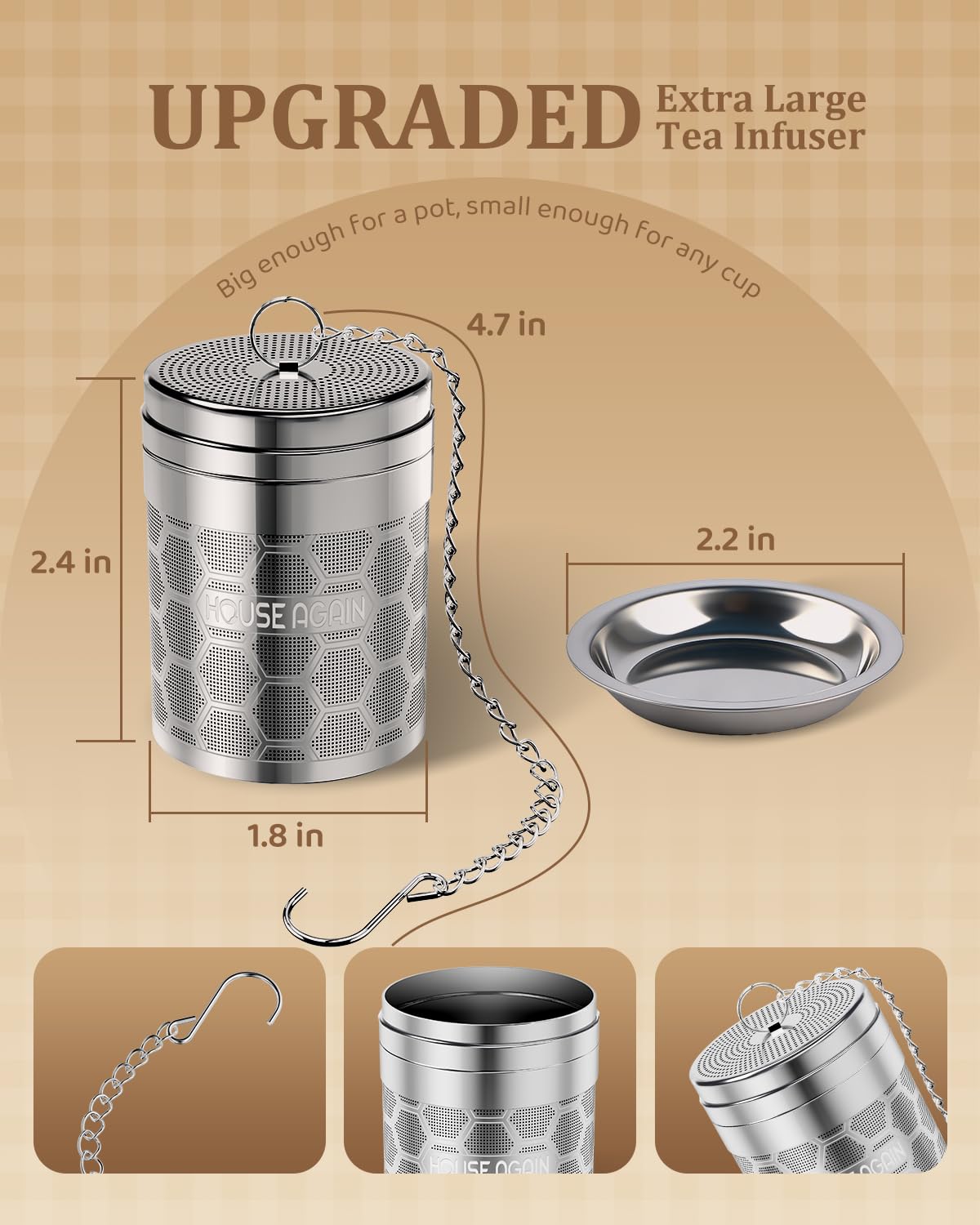 2 Pack Large Tea Infusers (2 Count)
