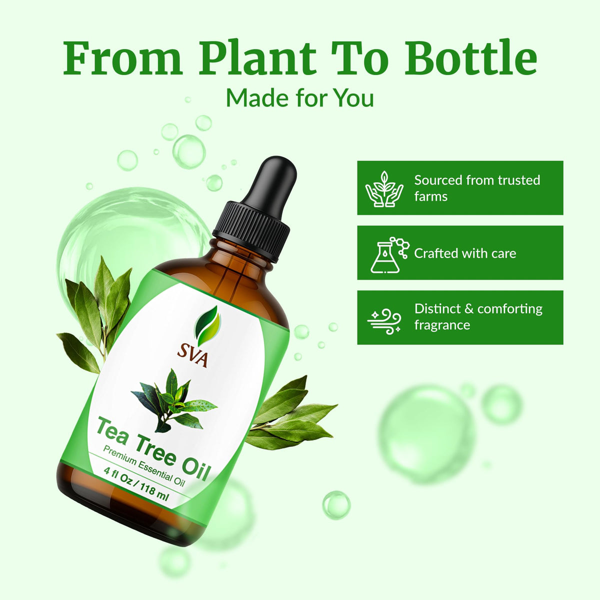 SVA Tea Tree Essential Oil (4 Fl Oz)