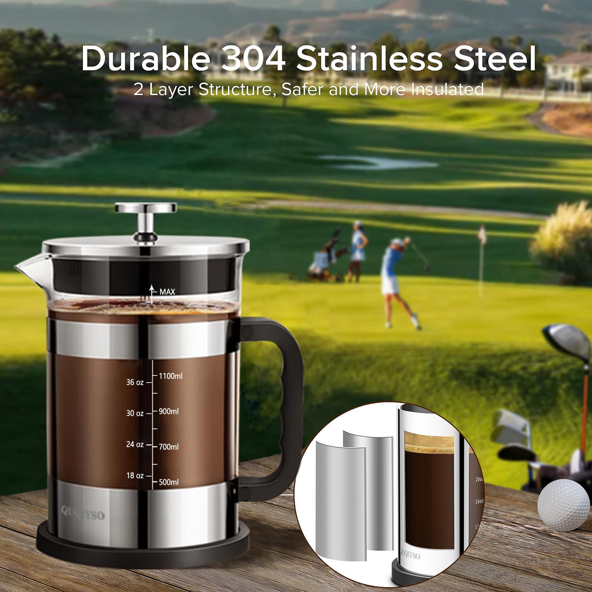 French Press Coffee Maker 51oz