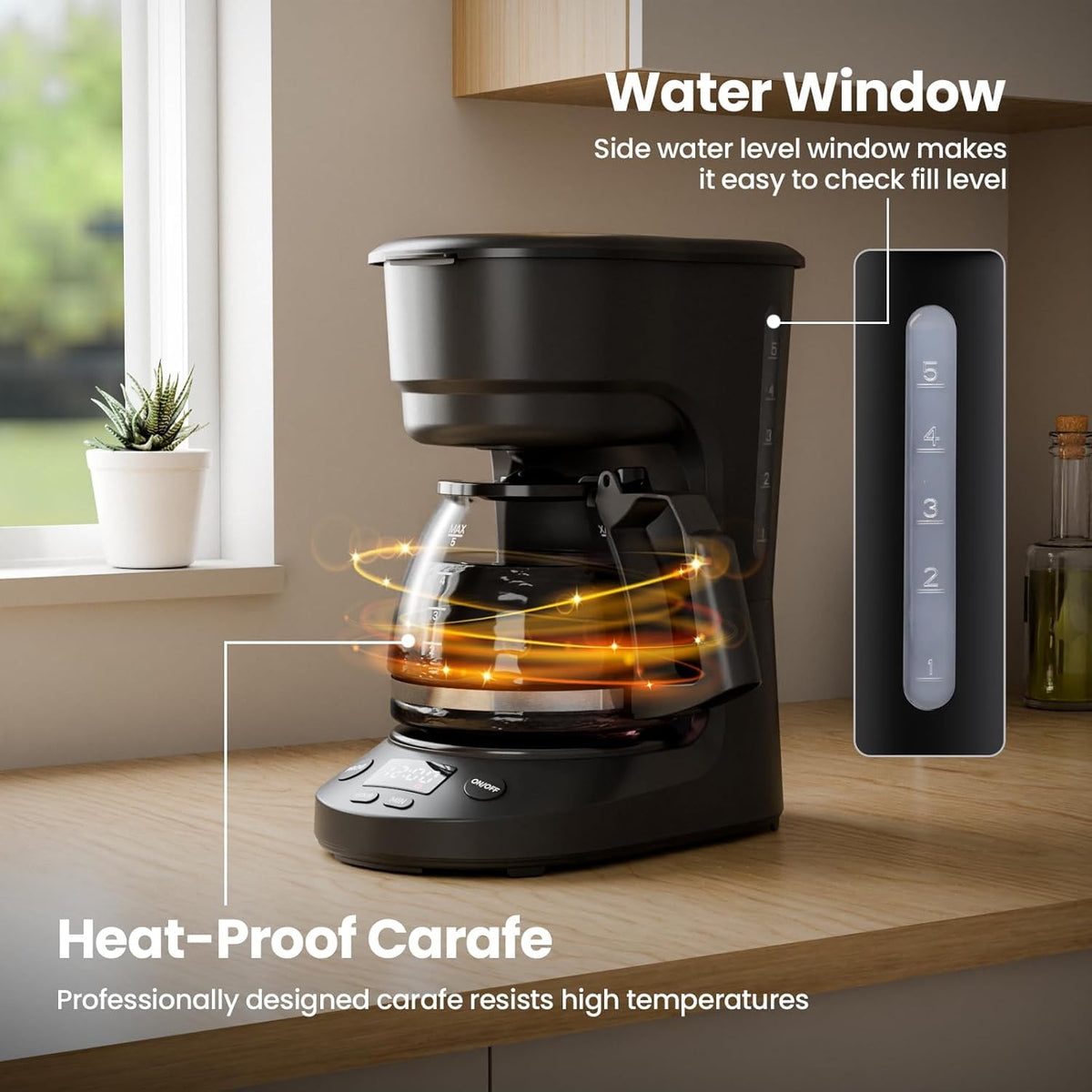 5 Cup Drip Coffee Maker