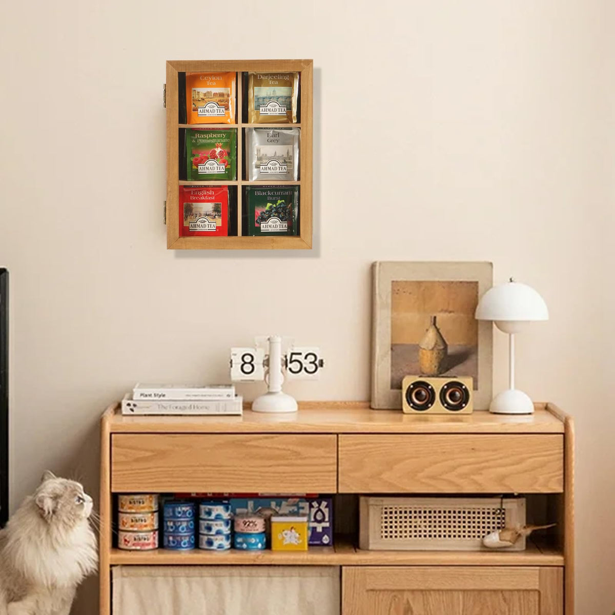 Wood Tea Bag Organizer