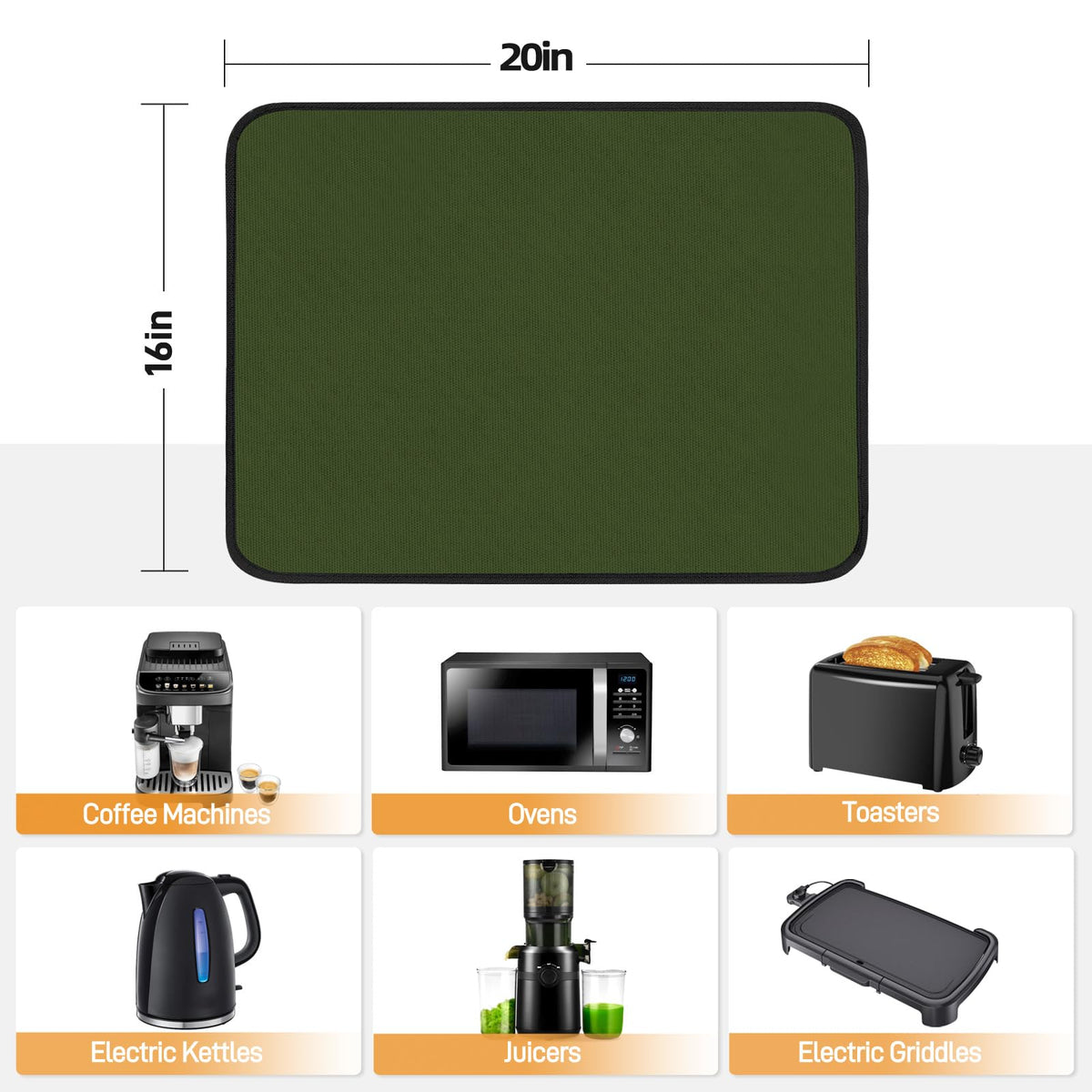 Heat Resistant Mats for Air Fryer on Countertop