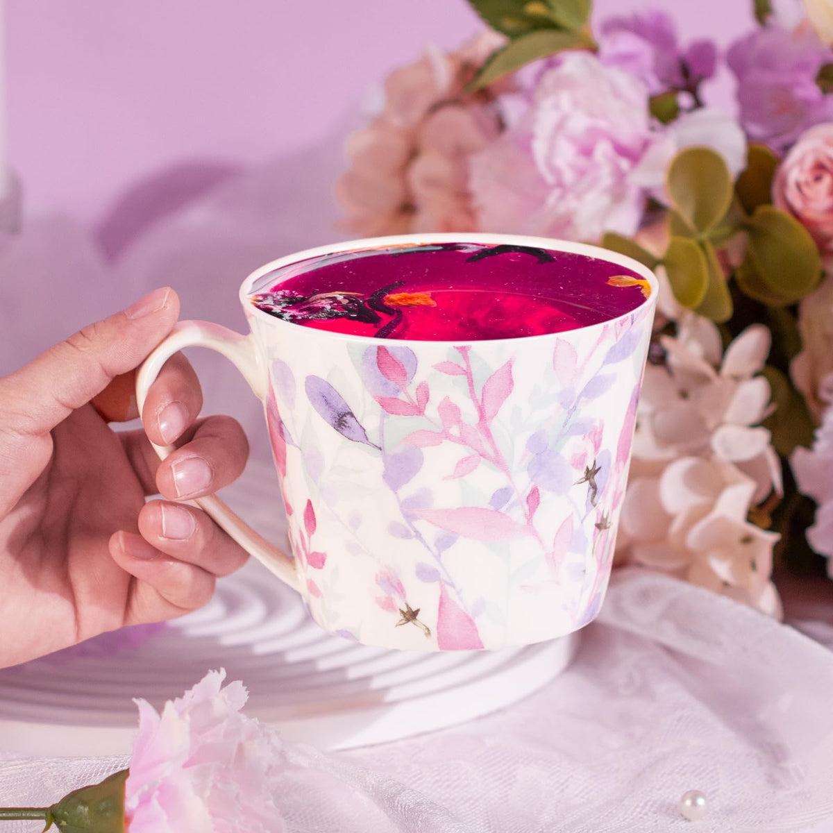 Bone China Coffee Mugs (2 Count)
