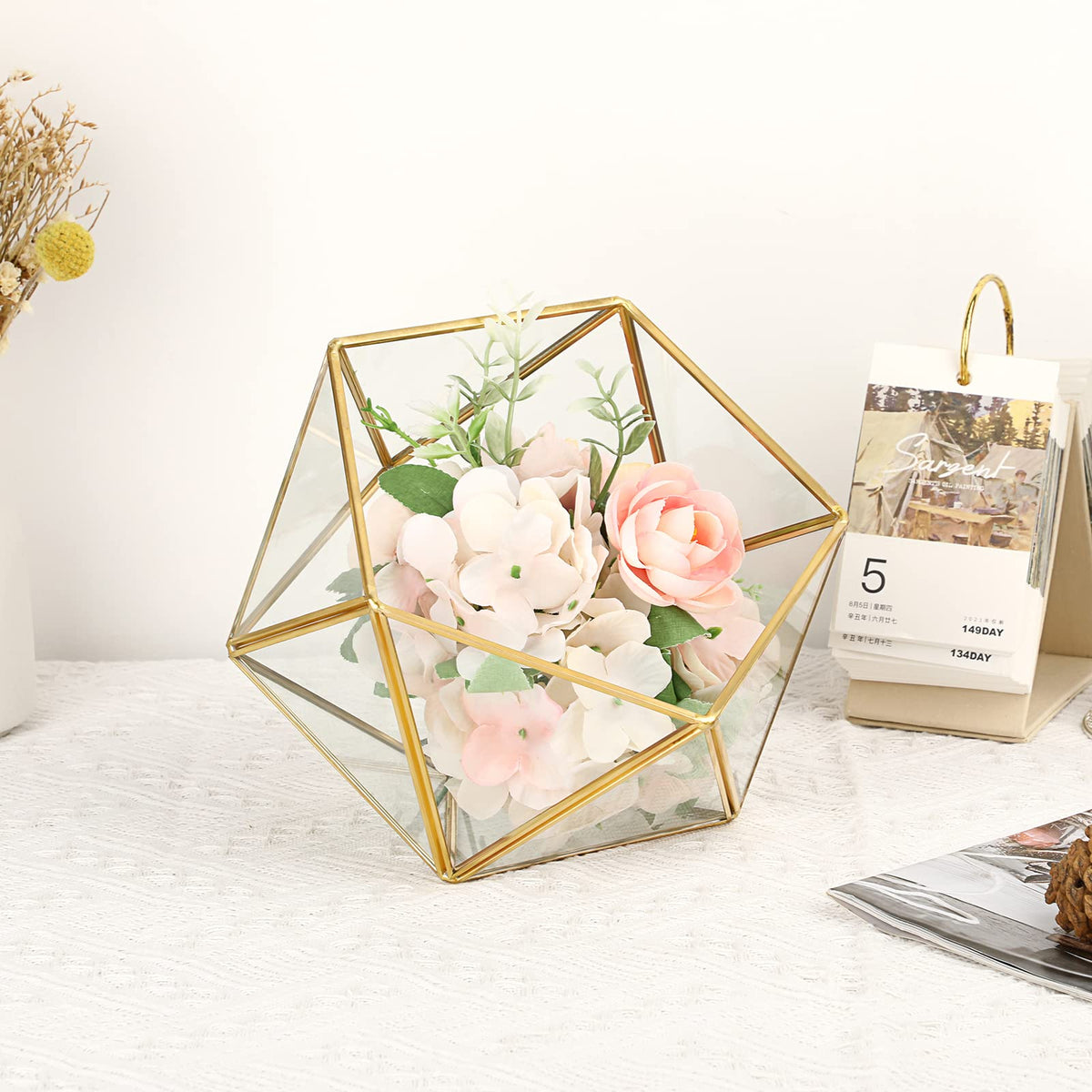 Gold Glass Coffee Pods Holder