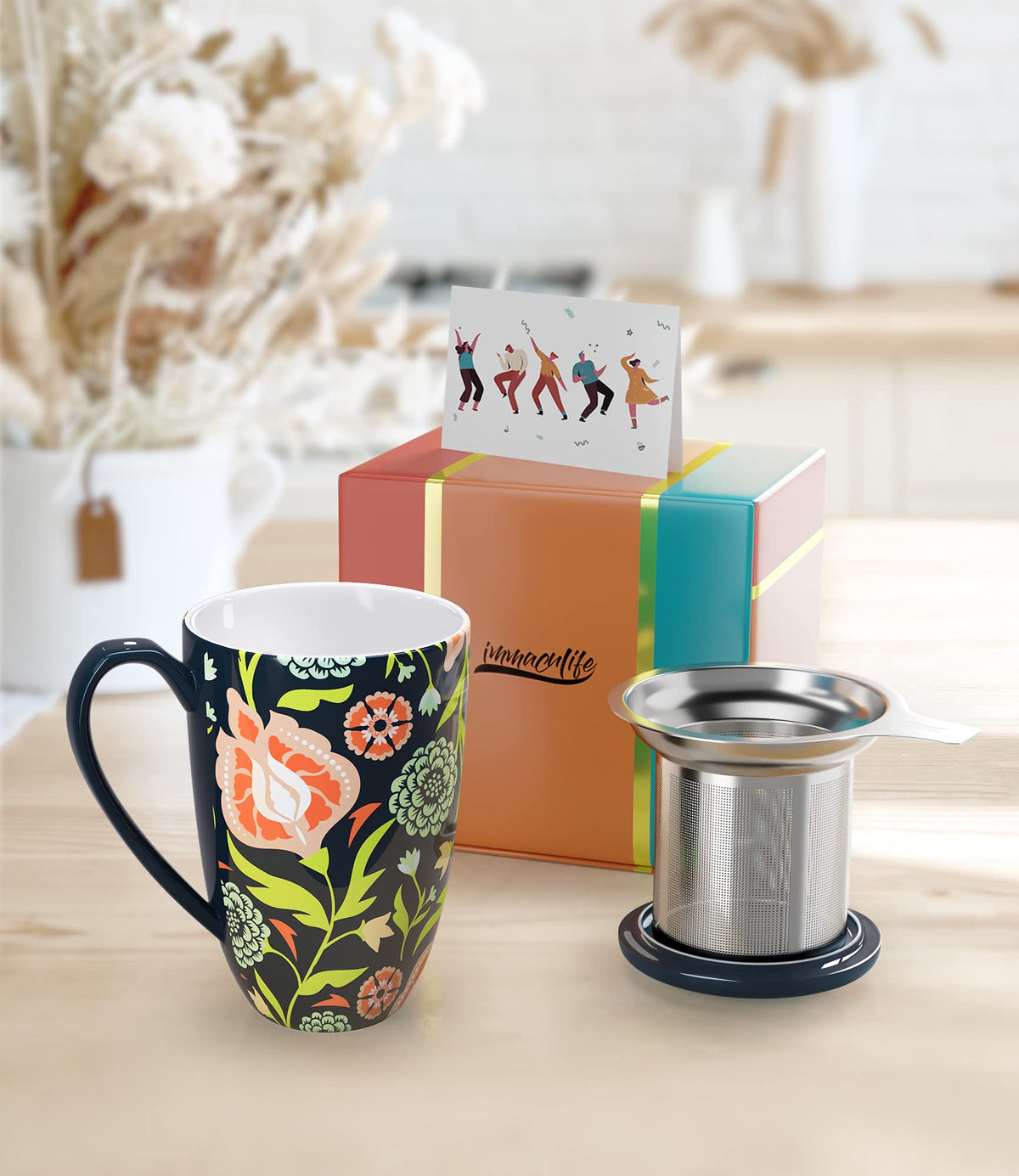 Tea Cup with Infuser and Lid