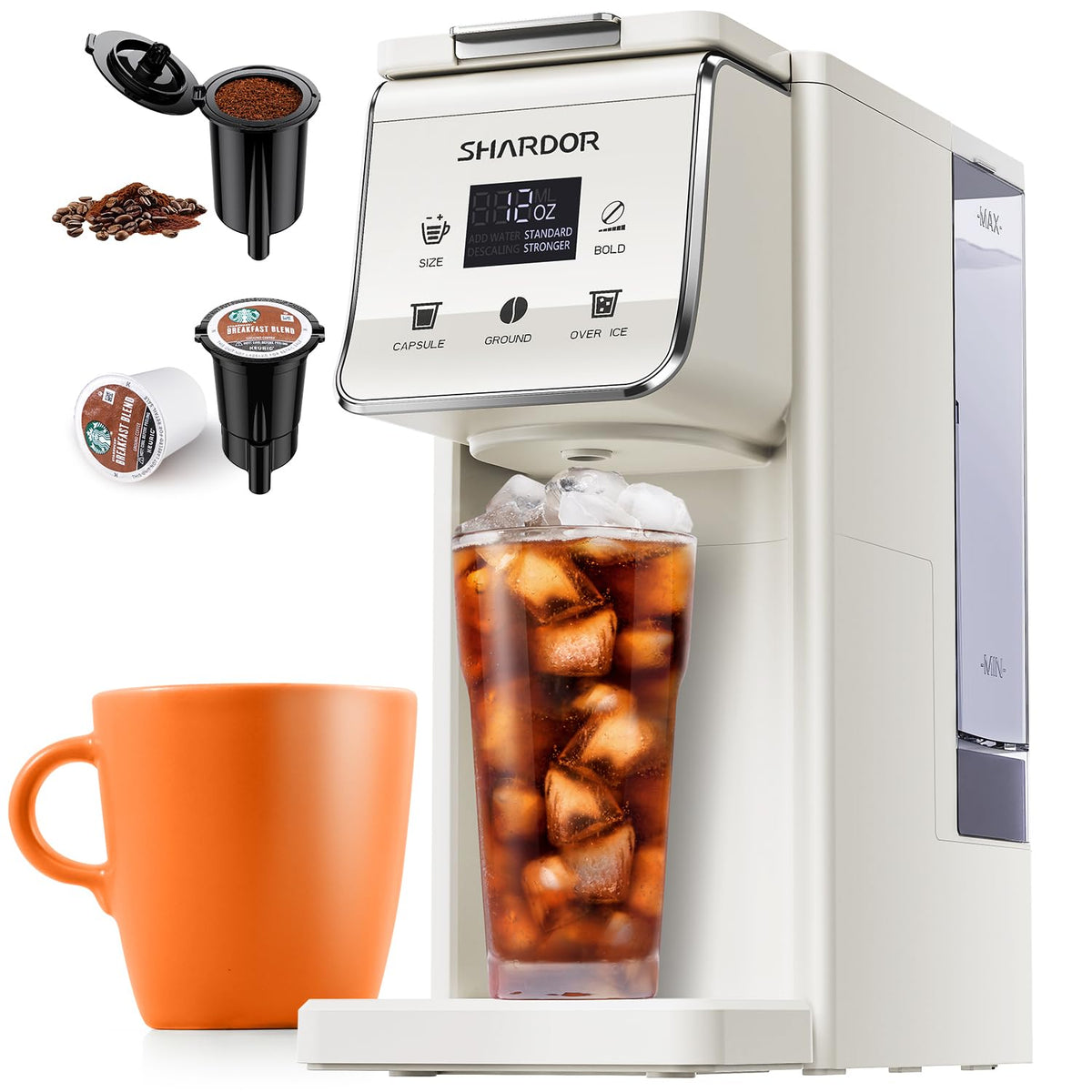 Coffee Maker Hot & Iced With Bold Setting