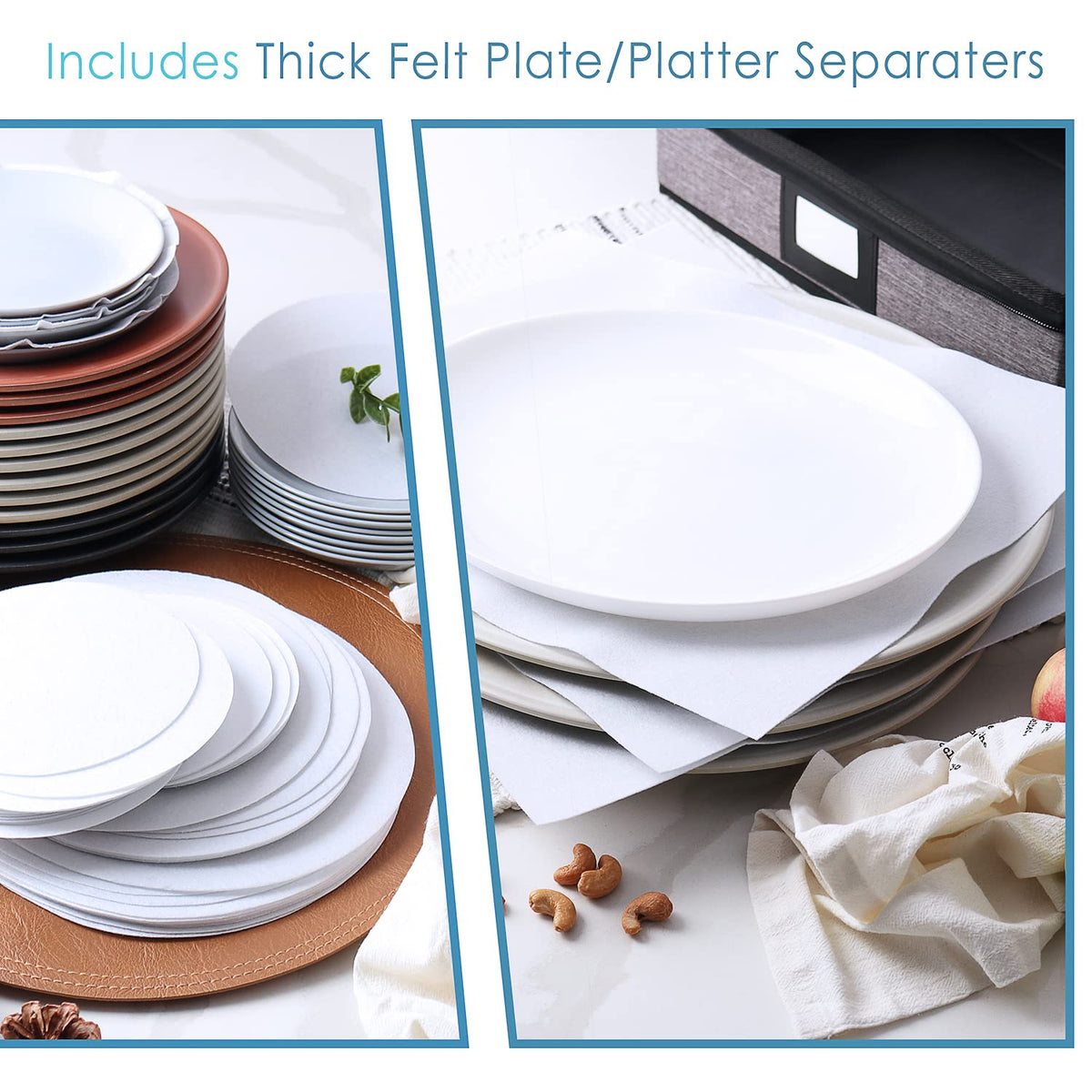 Fine China Storage Containers Hard Shell 6 Piece Set