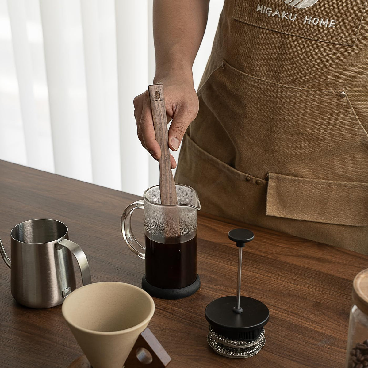 Black Walnut Coffee Stir Stick for Syphon Coffee Maker