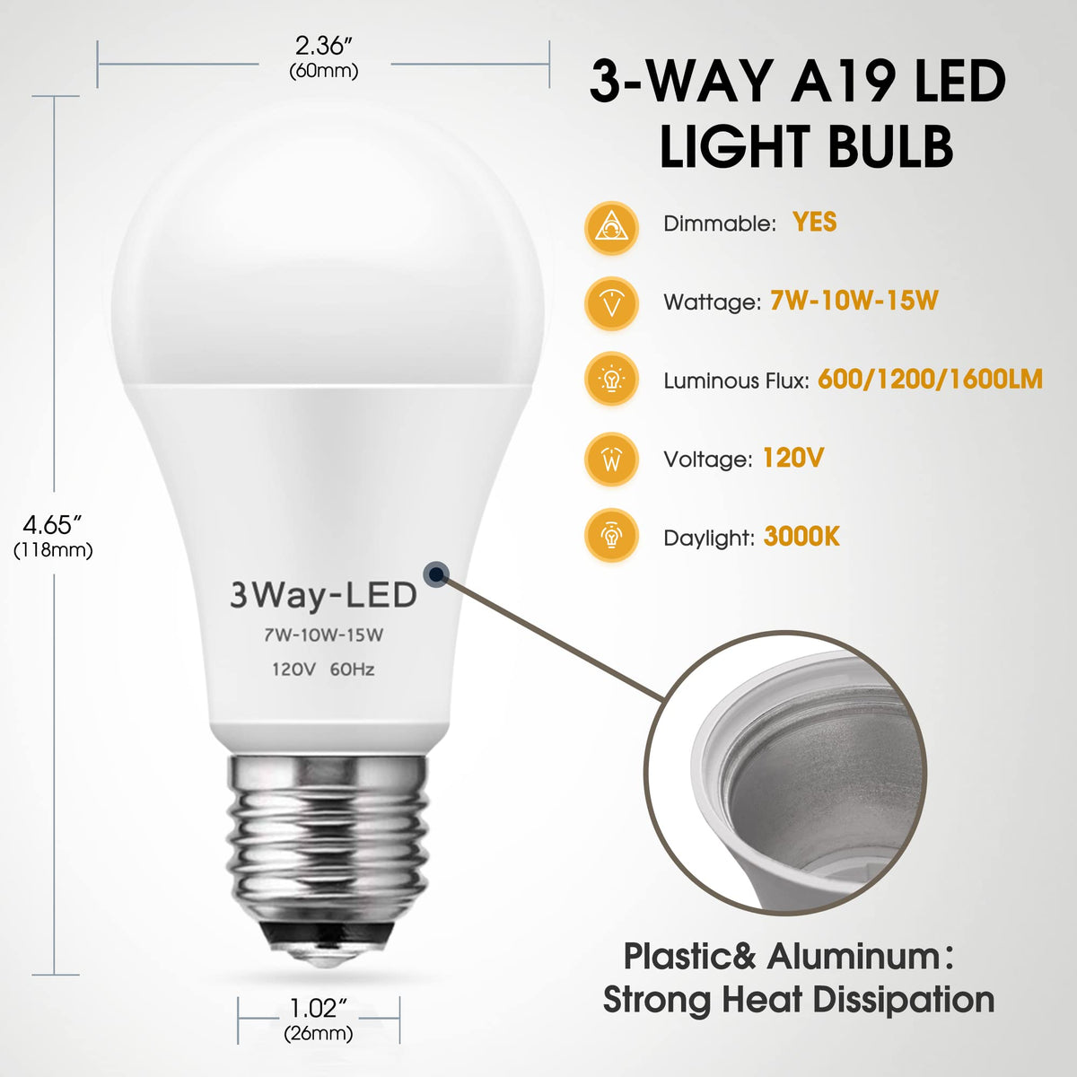 LED Light Bulbs (2 Count)