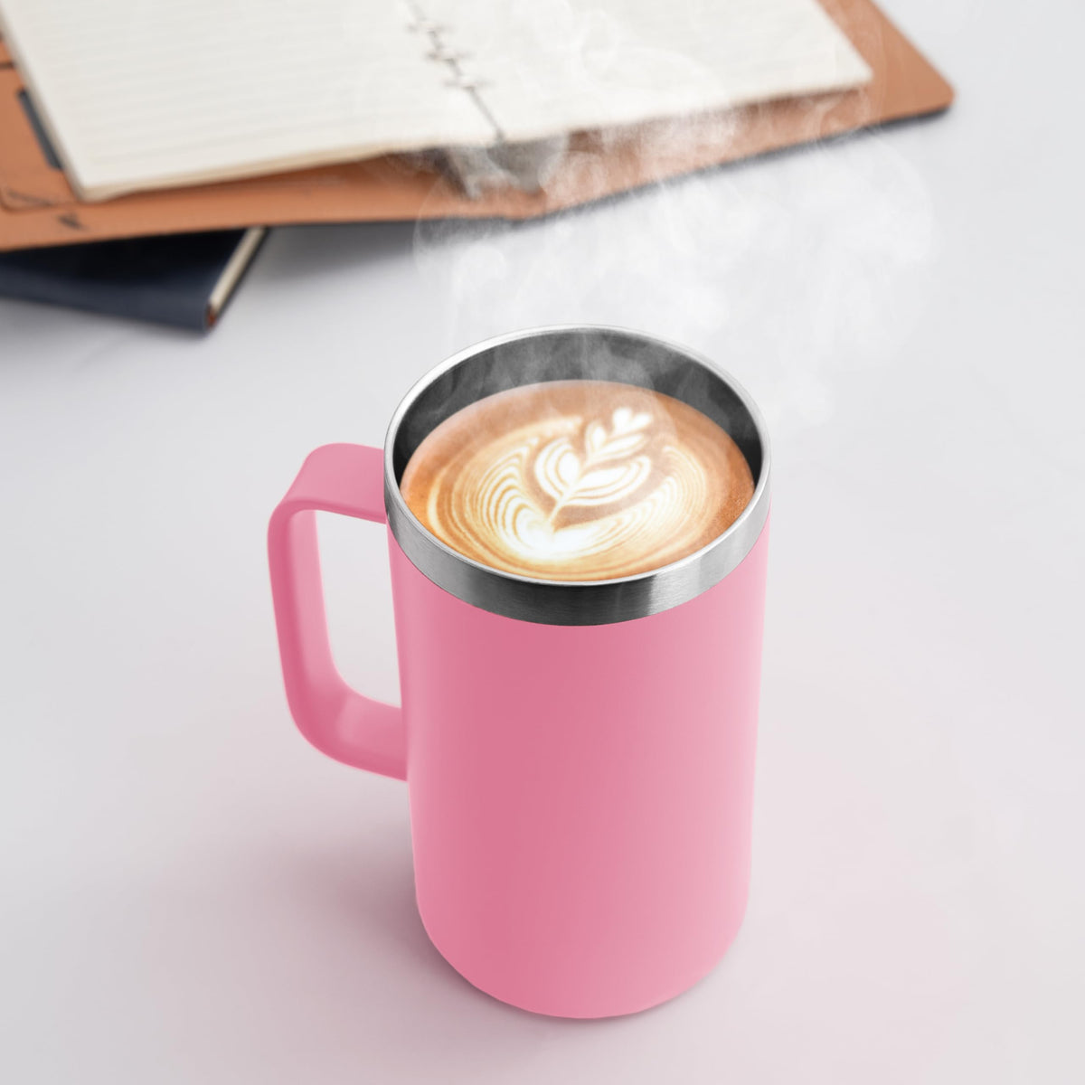 24oz Mug with Handle and Lid