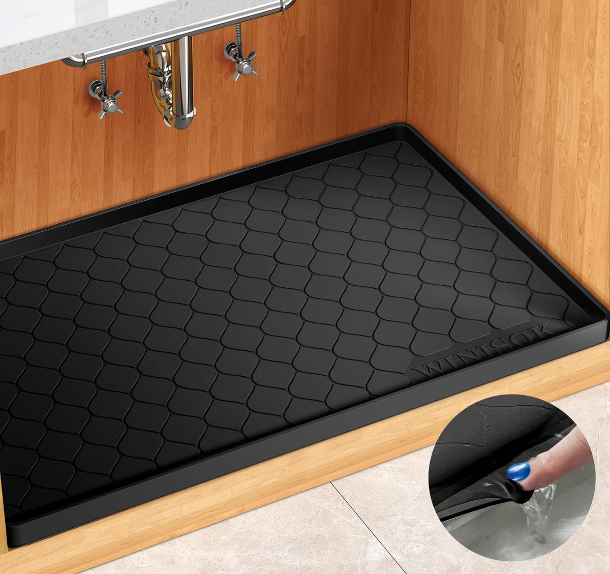 Waterproof Under Sink Mat 22" x 22"