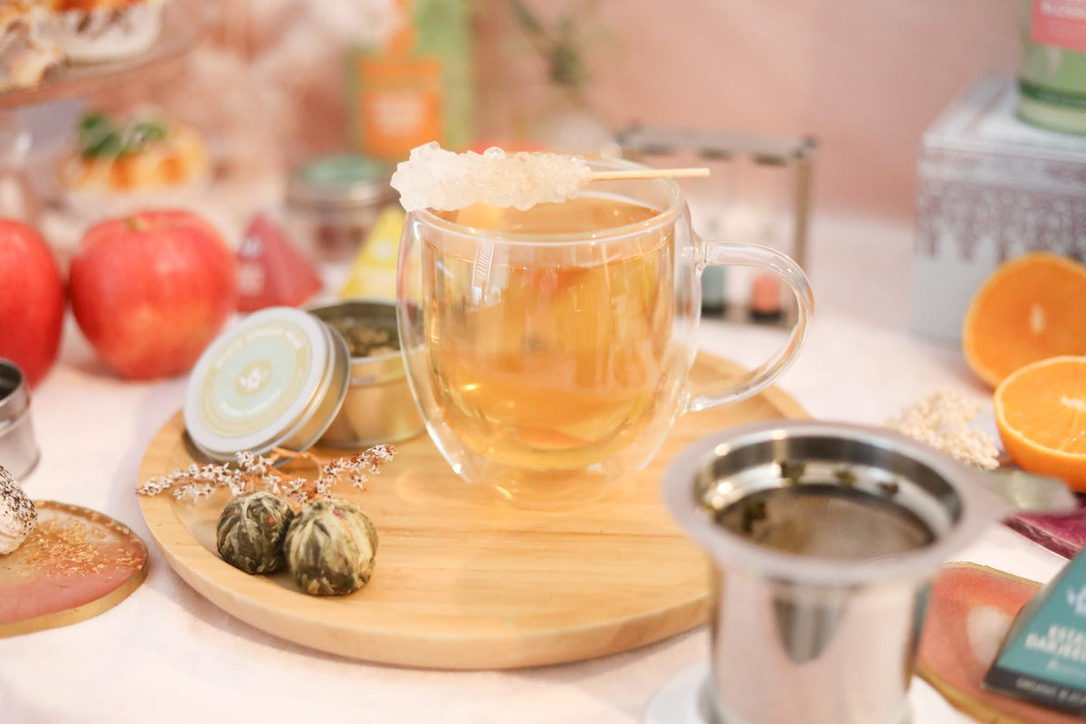 Stay Hot Heatproof Glass Mug with Loose Tea Infuser and Lid