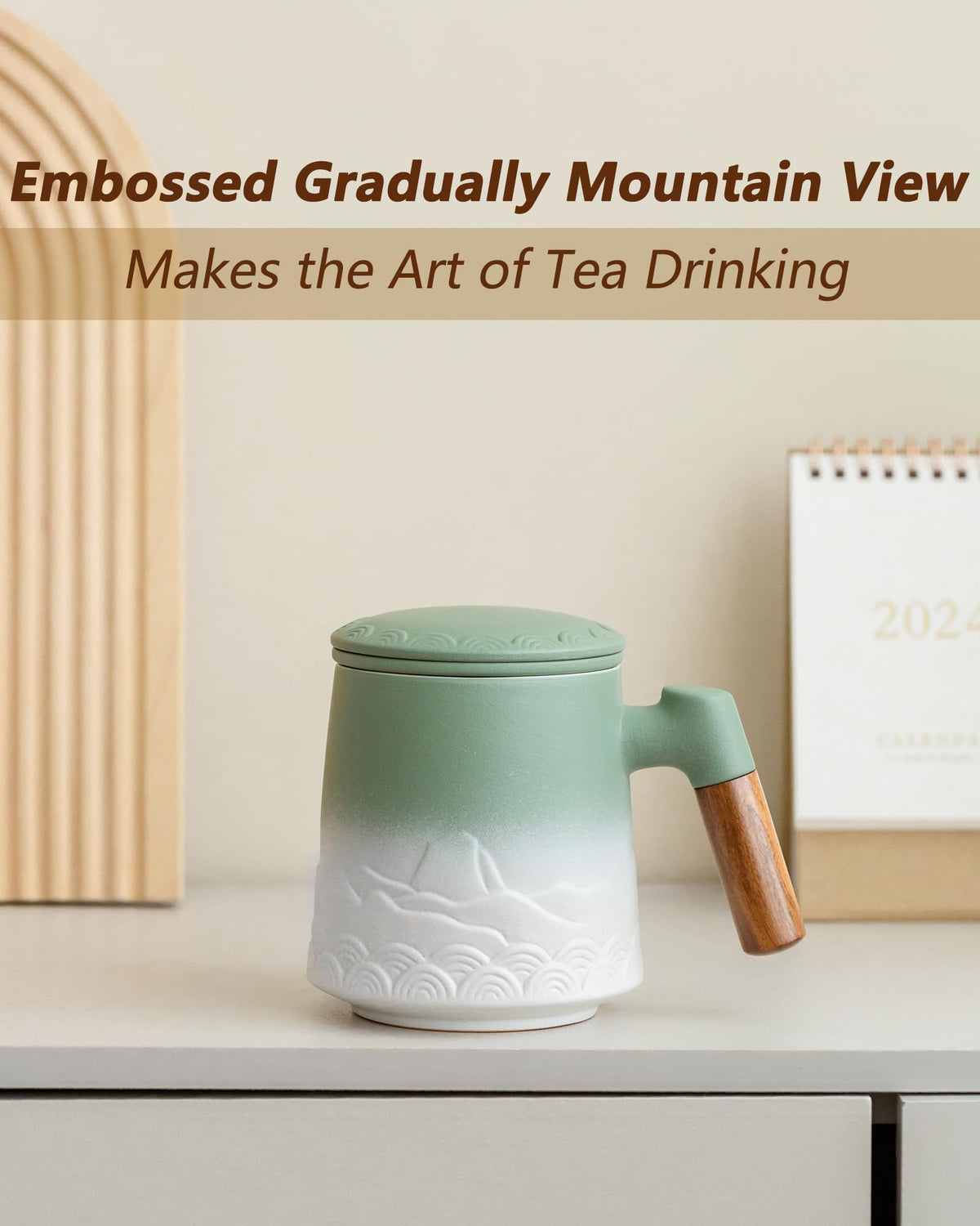 Tea Mug with Infuser and Lid for Loose Leaf Tea Diffusers