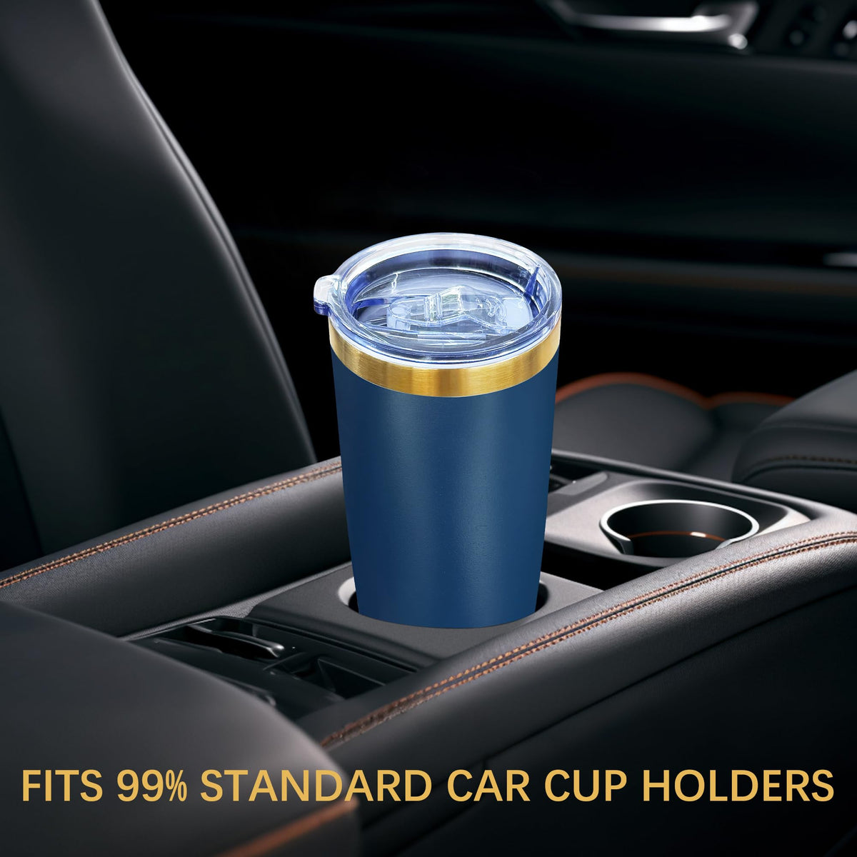 20 oz Insulated Tumblers Bulk with Lid Stainless Steel Tumbler (12 Count)