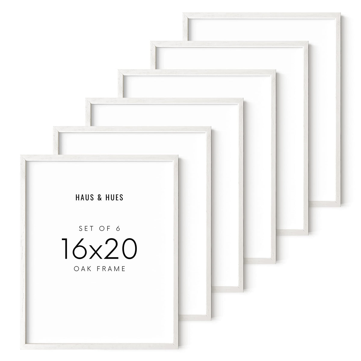 White Oak Wood 16x20 Picture Frames (6 Count)