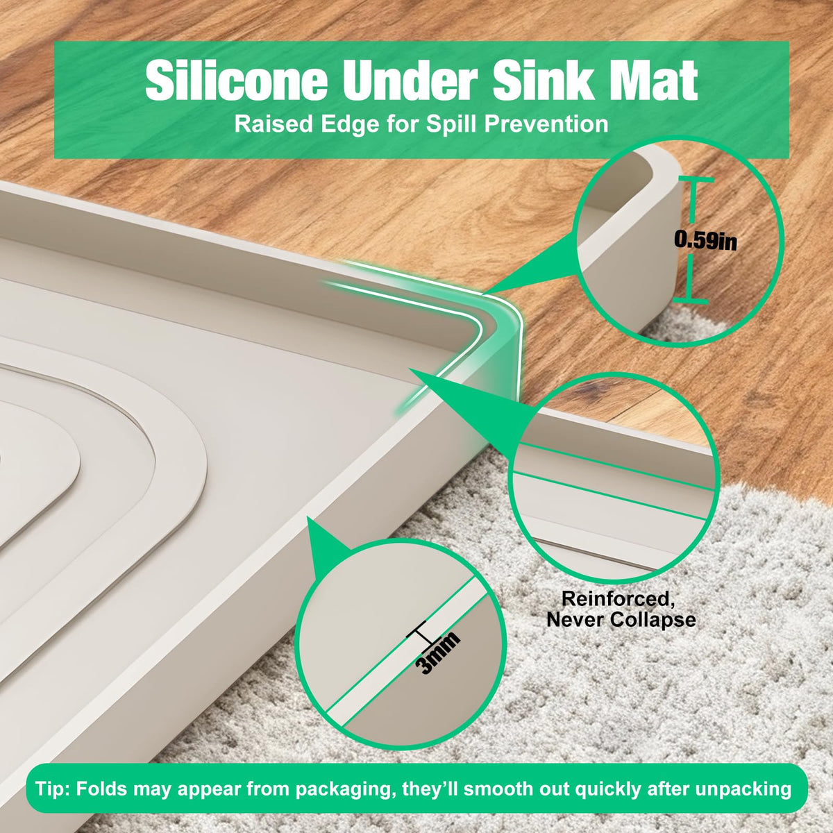 Under Sink Mat 25 X 19