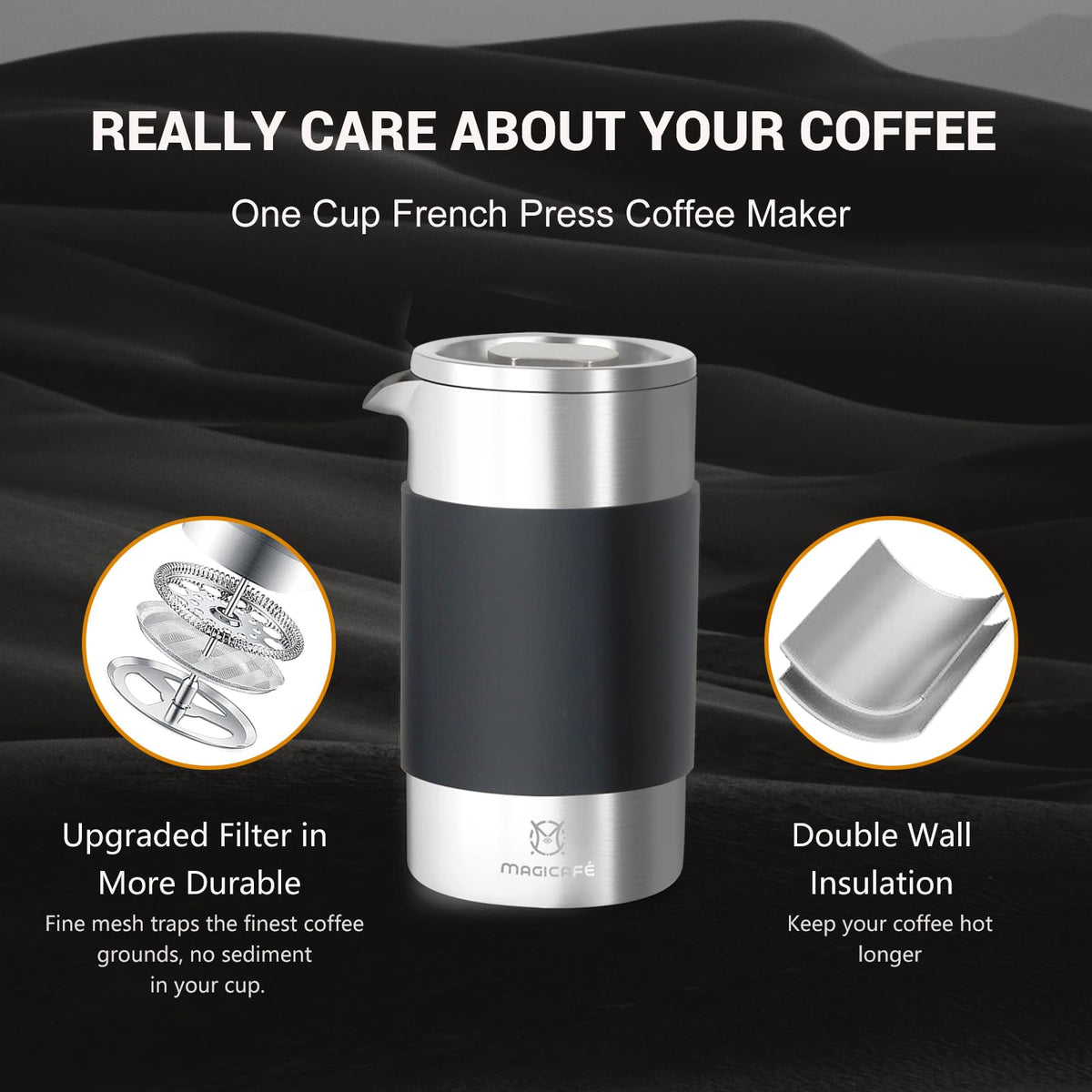 French Press Coffee Maker Set (3 Count)