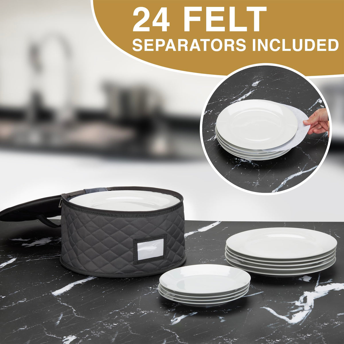 2 Pack 6" Small Plate Storage Case (2 Count)