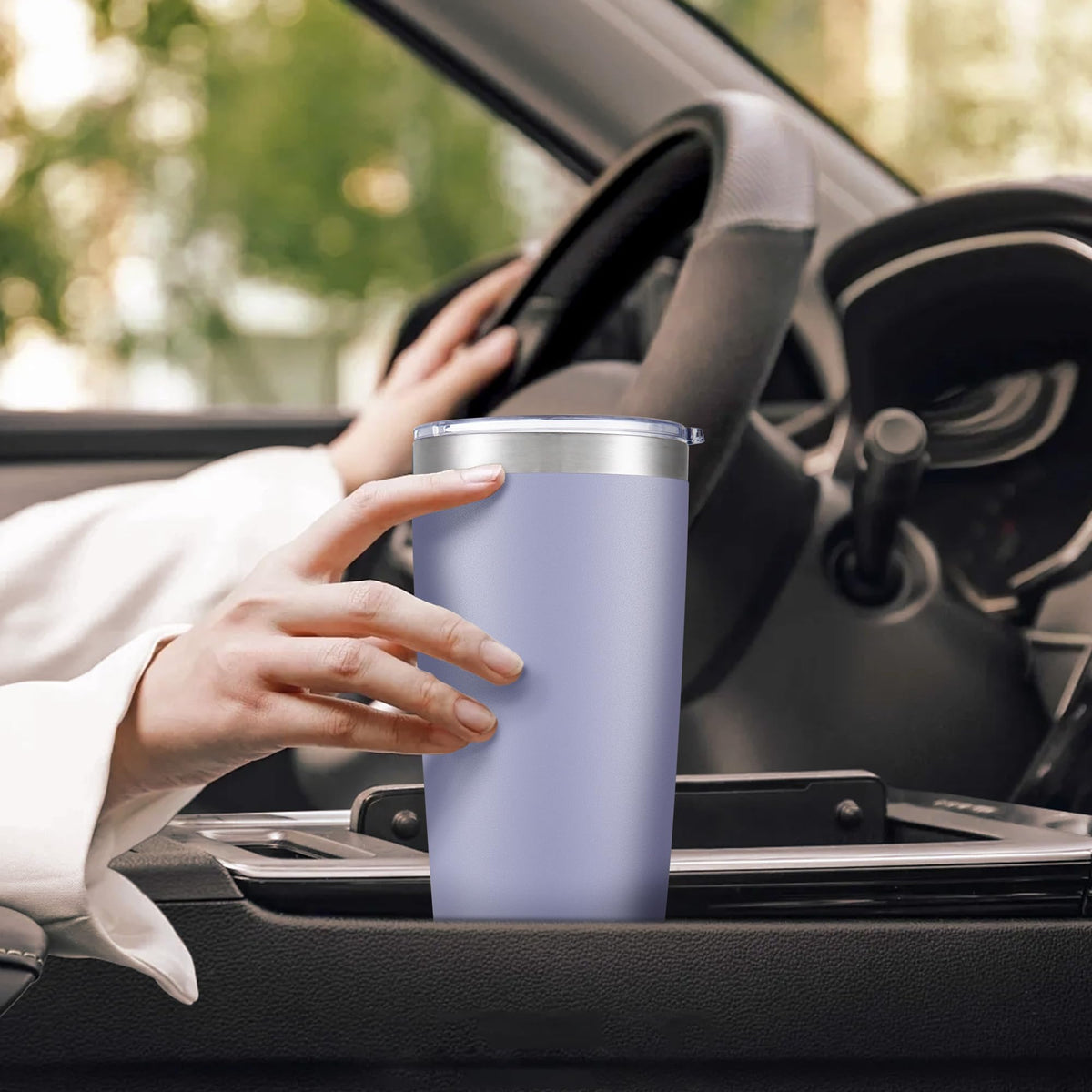 20 oz Tumbler with Lid Stainless Steel Insulated Tumblers Bulk Cups Mug (12 Count)