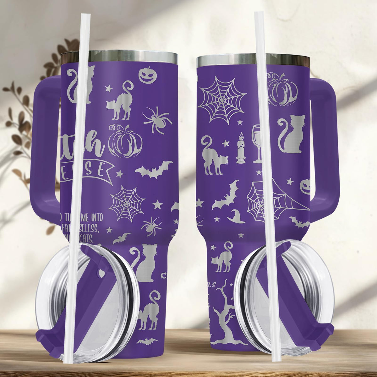 Hocus Witches Brew Spooky 40 oz Tumbler with Handle