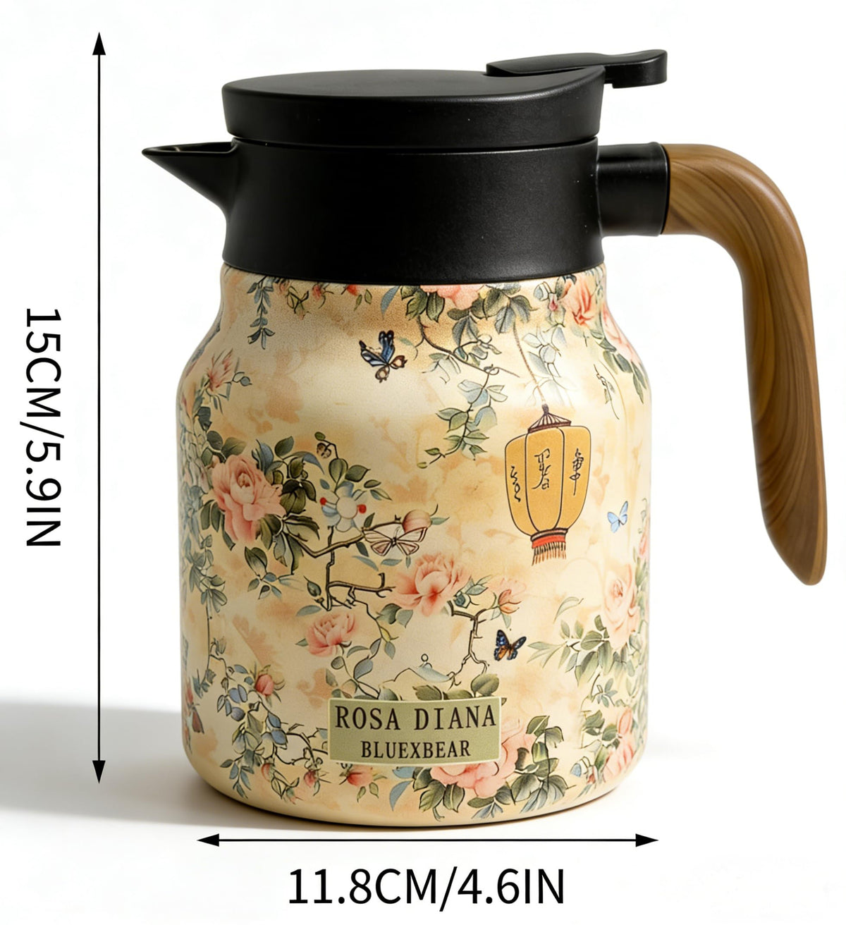 Vintage Floral Teapot with infuser