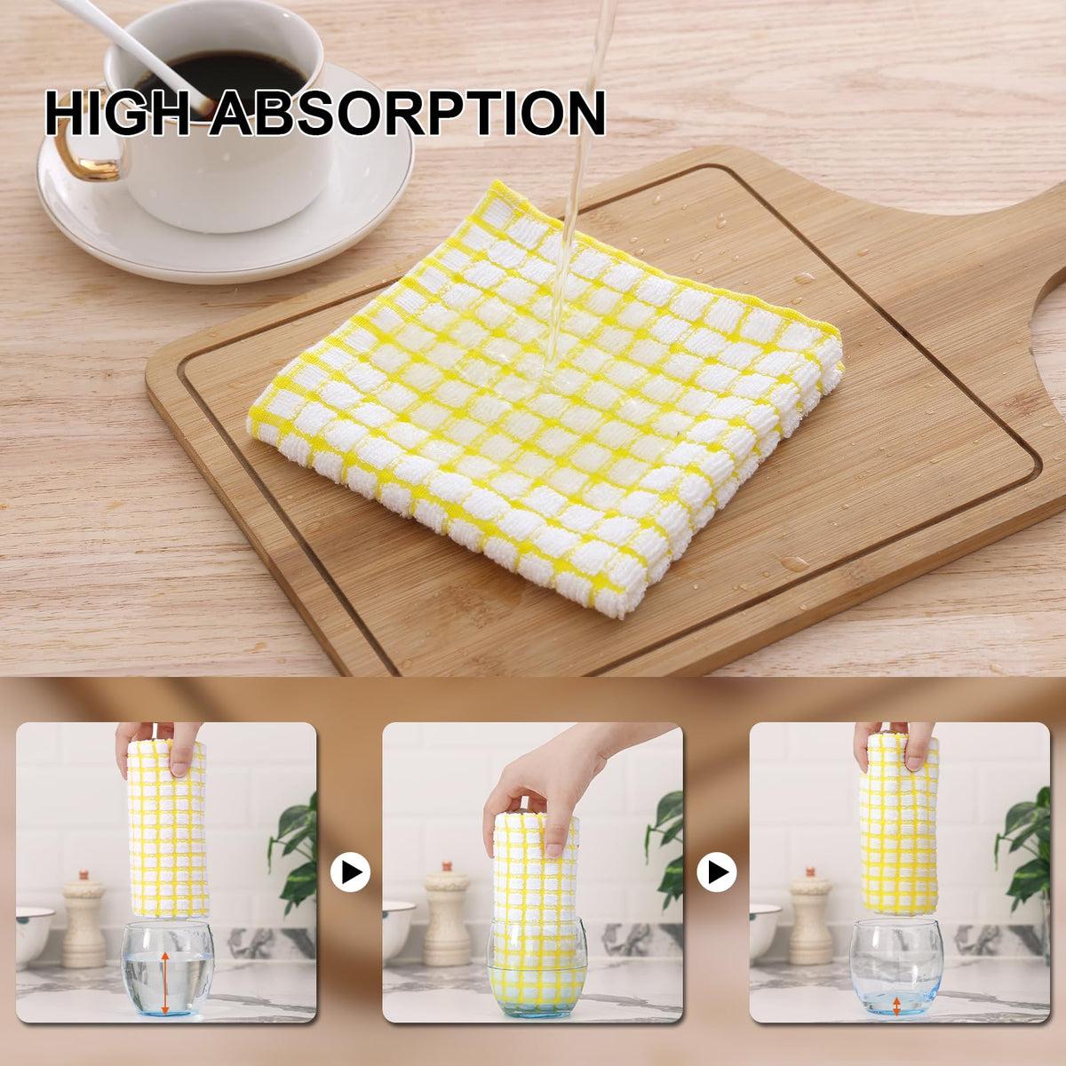 Cotton 6 Pack Terry Kitchen Towels (6 Count)