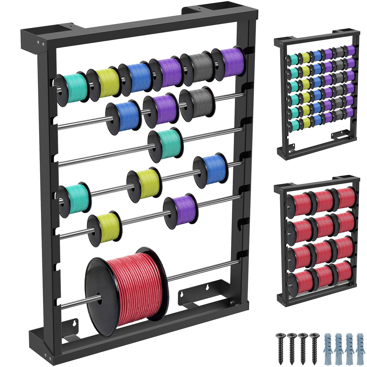 Wall Mount Wire Spool Rack