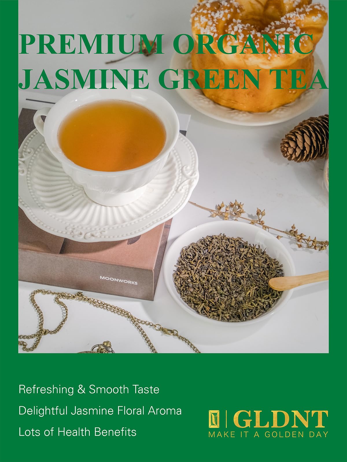 Organic Jasmine Green Tea (16 Ounce)