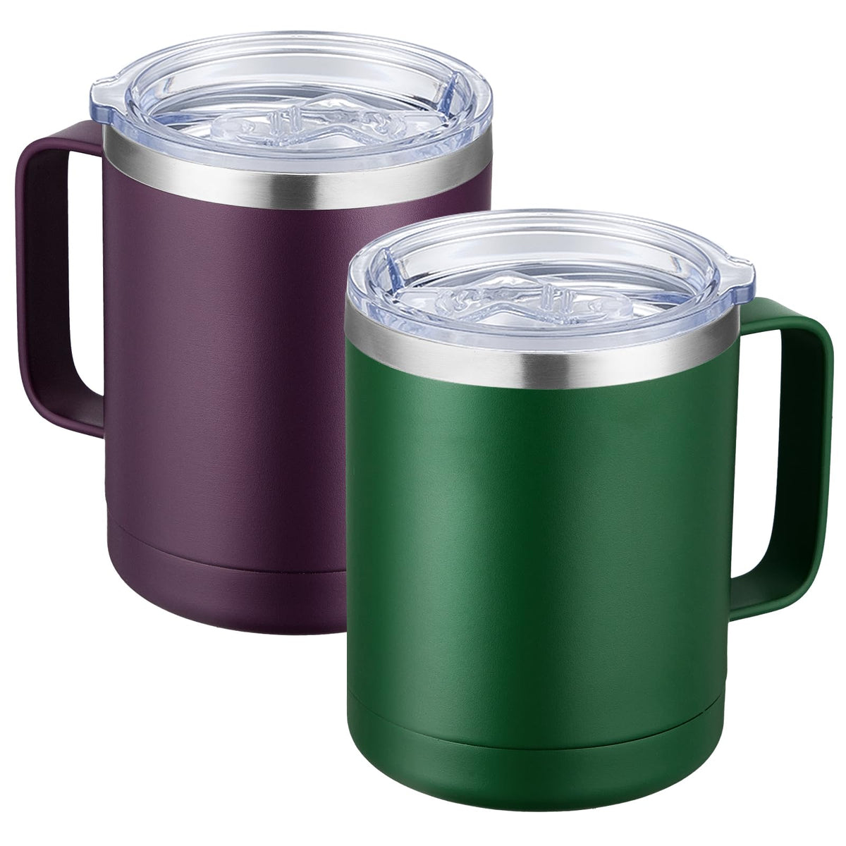 12oz Coffee Mug With Handle 2 Pack Bulk (2 Count)