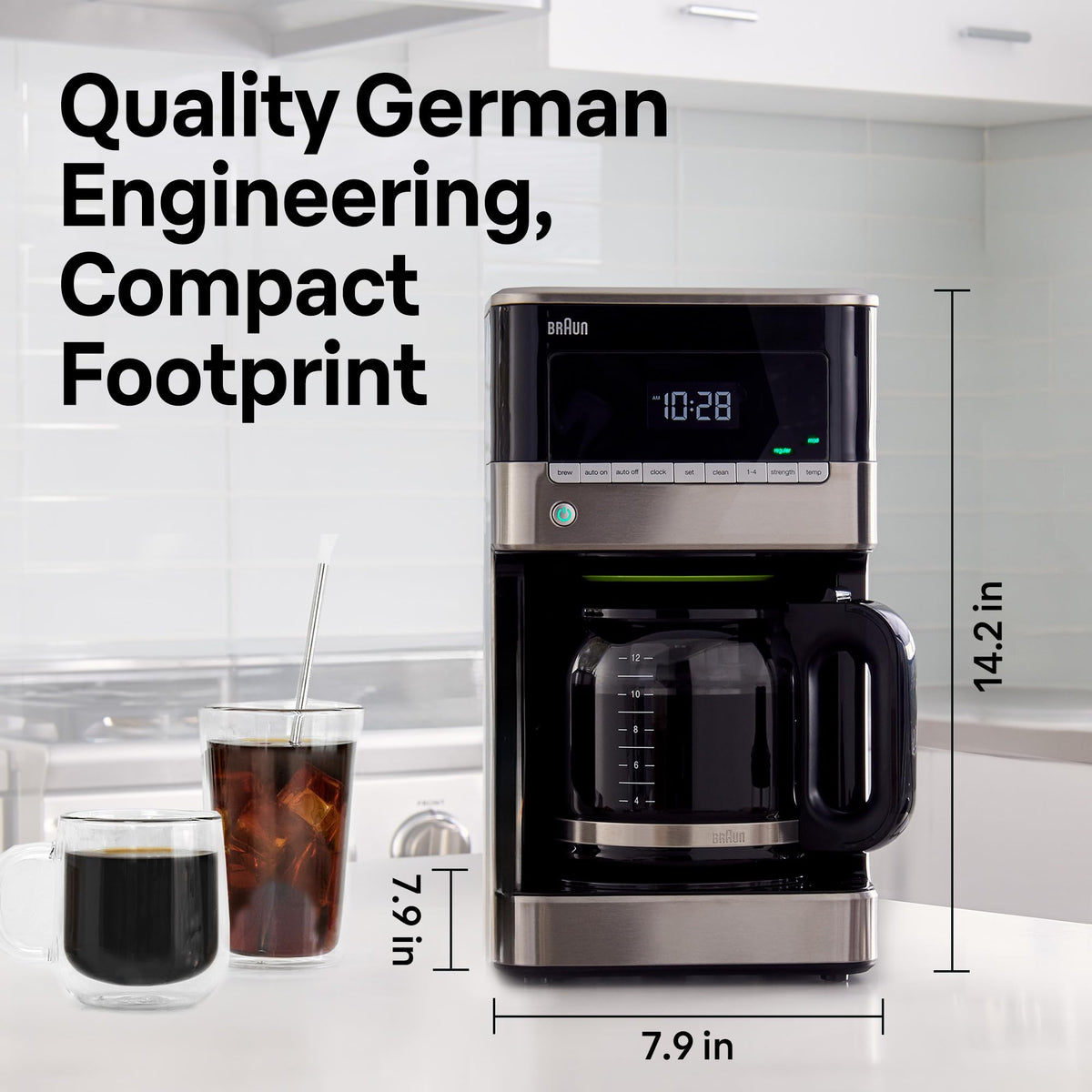BrewSense 12 Cup Drip Coffee Maker w