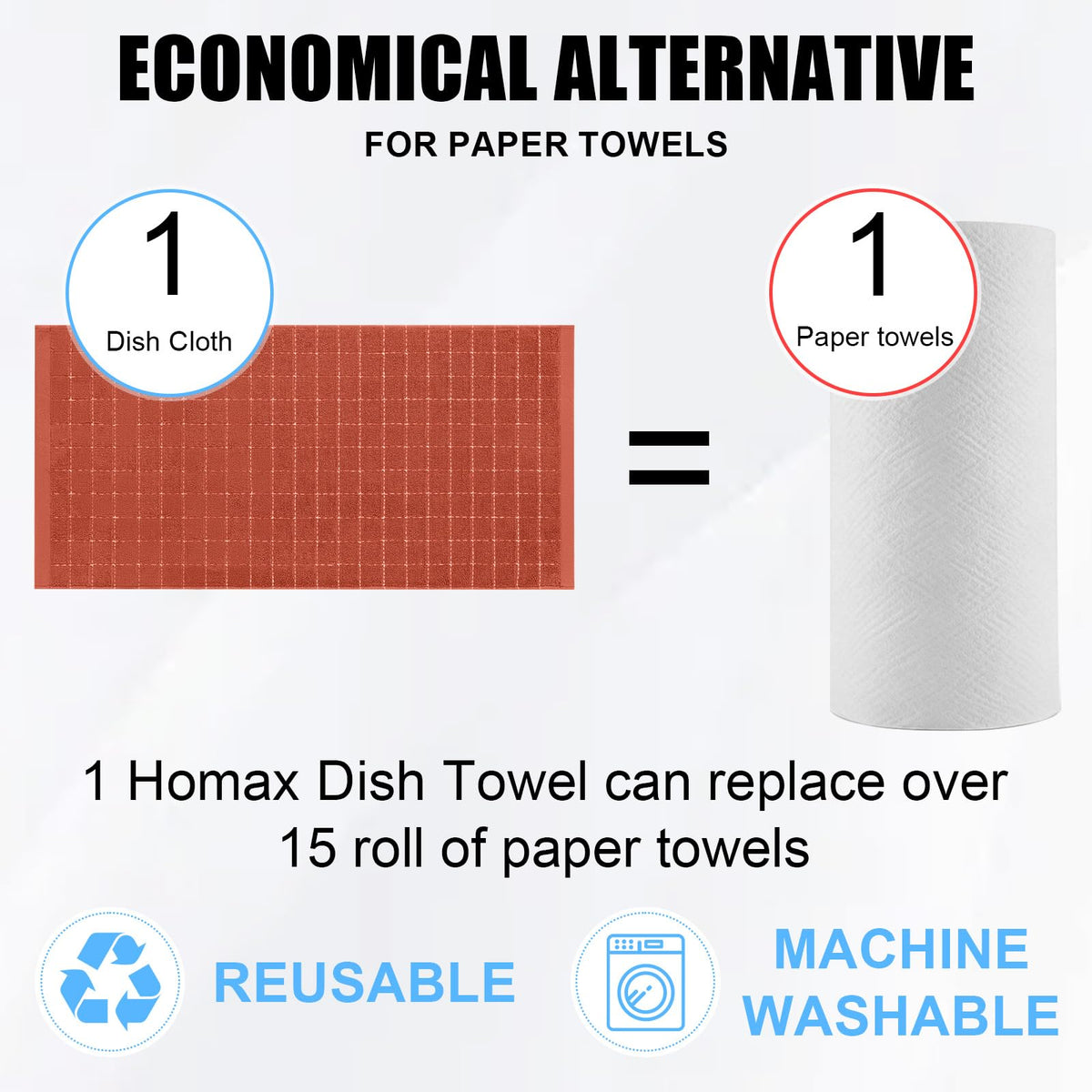 100% Cotton Terry Kitchen Towels (4 Count)