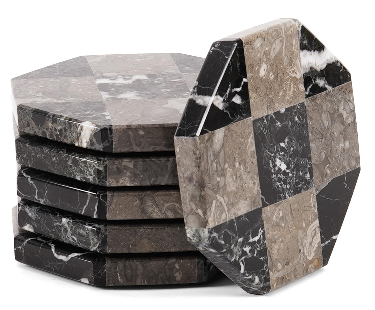 Marble Coasters Set of 6