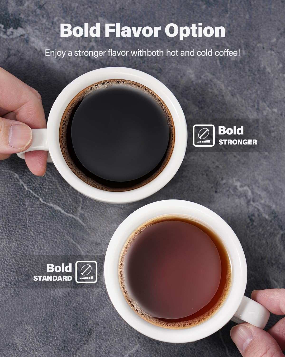 Coffee Maker Hot & Iced With Bold Setting