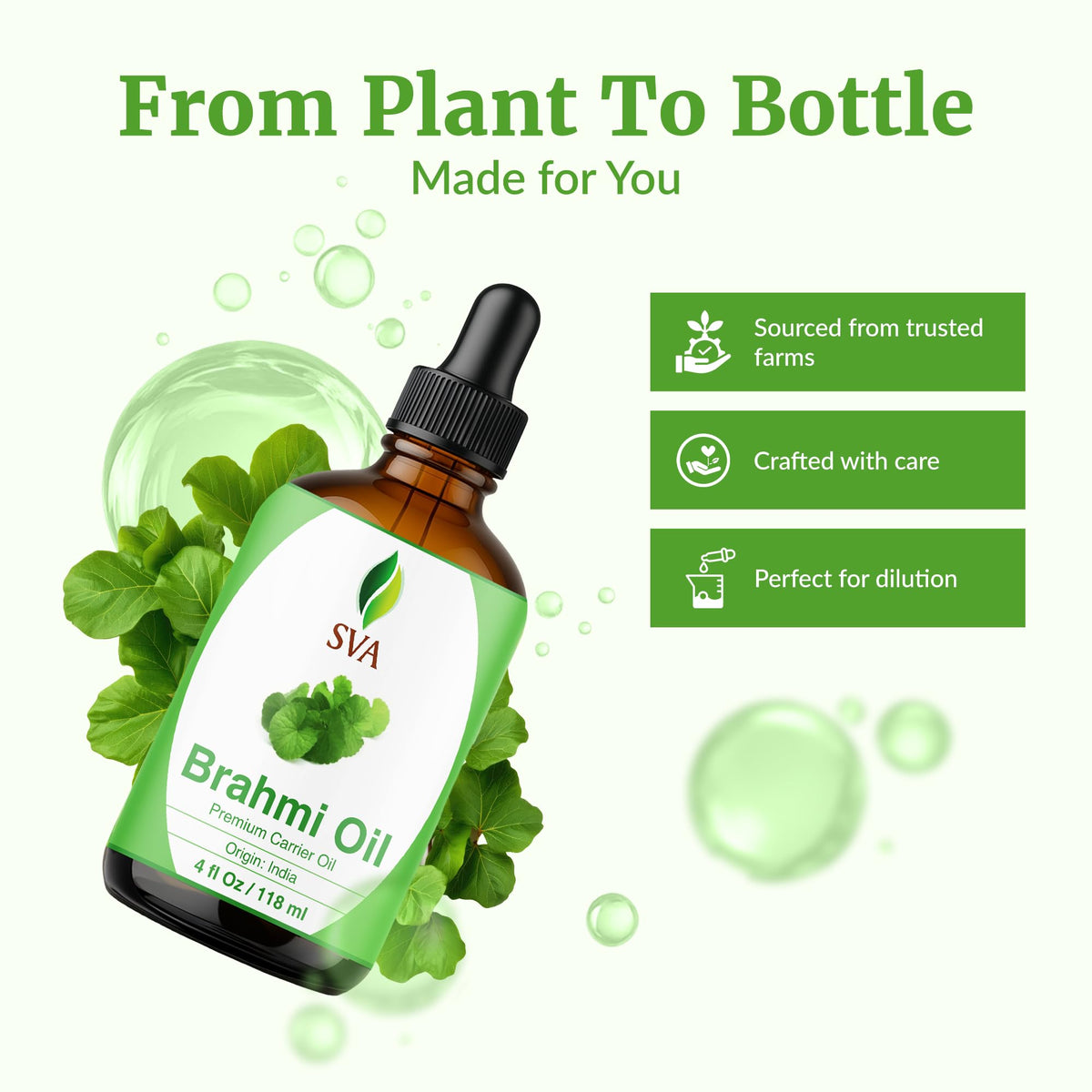 SVA Brahmi Carrier Oil (4 Fl Oz)