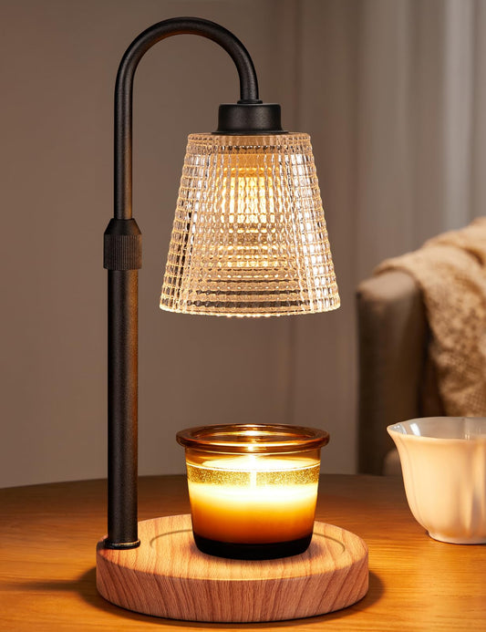 Rustic Candle Warmer Lamp with Timer