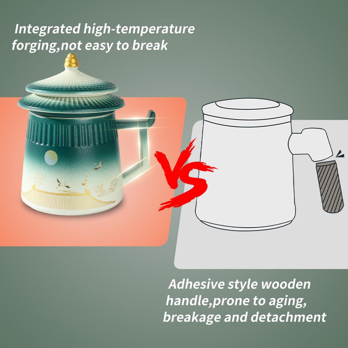 Loose Leaf Tea Cup with Infuser and Lid