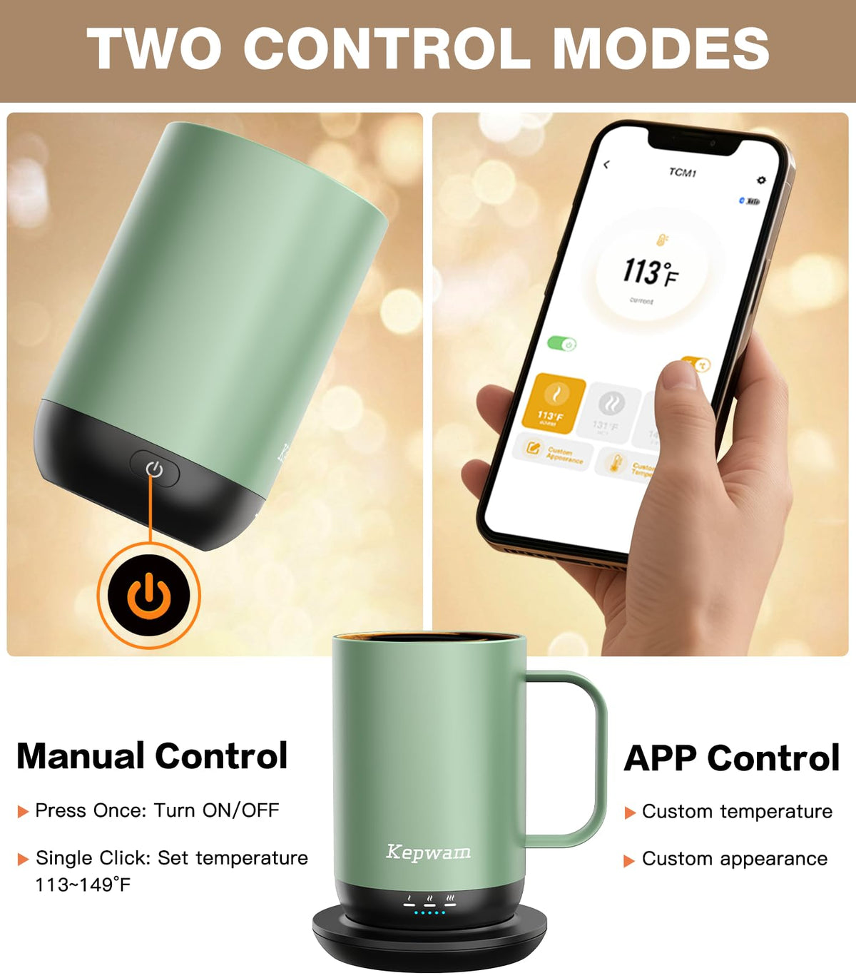 Self Heating Coffee Mug T1