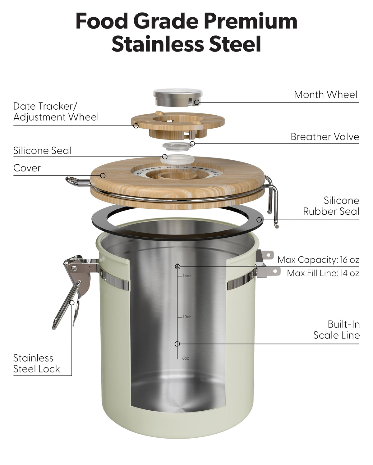 Coffee Canister with Window