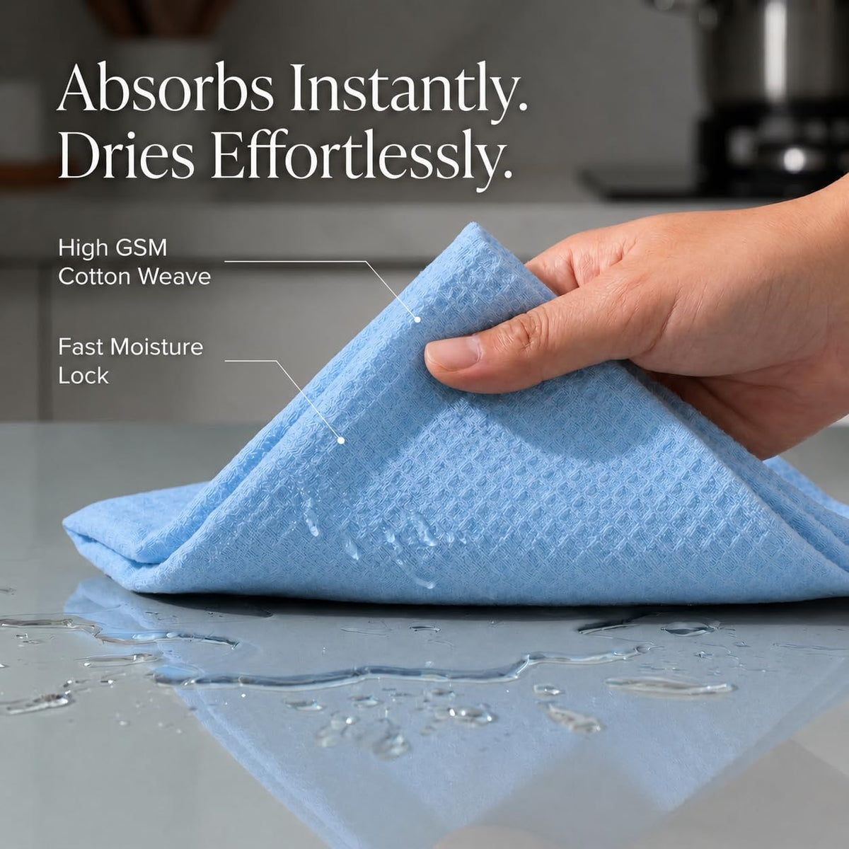 Kitchen Towels Cotton Dish Towels 20”x30” (6 Count)
