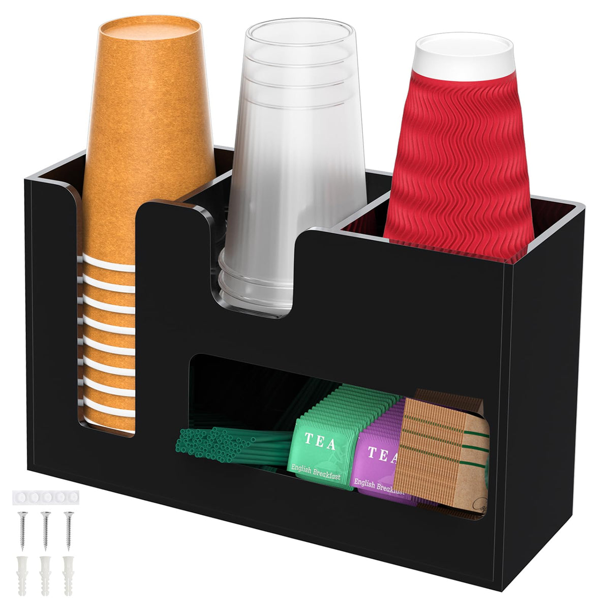 2 Tier Coffee Station Organizer for Countertop