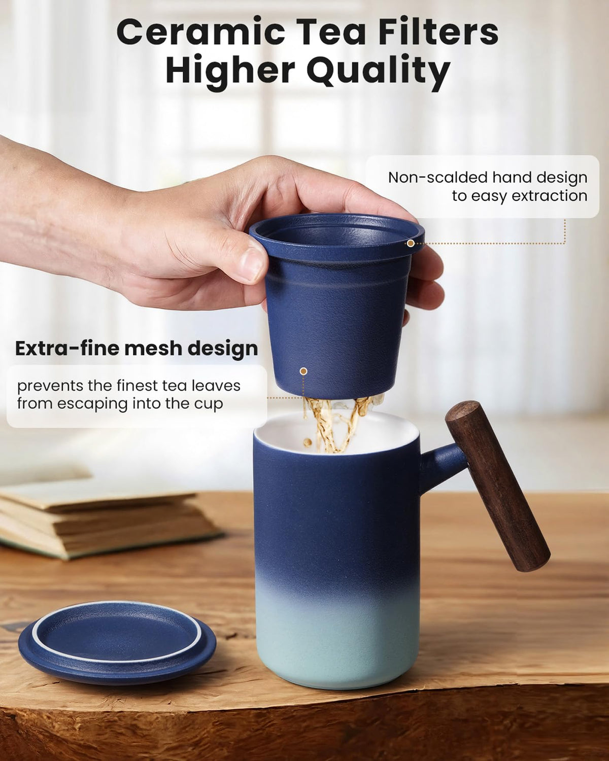 Tea Cup with Infuser and Lid