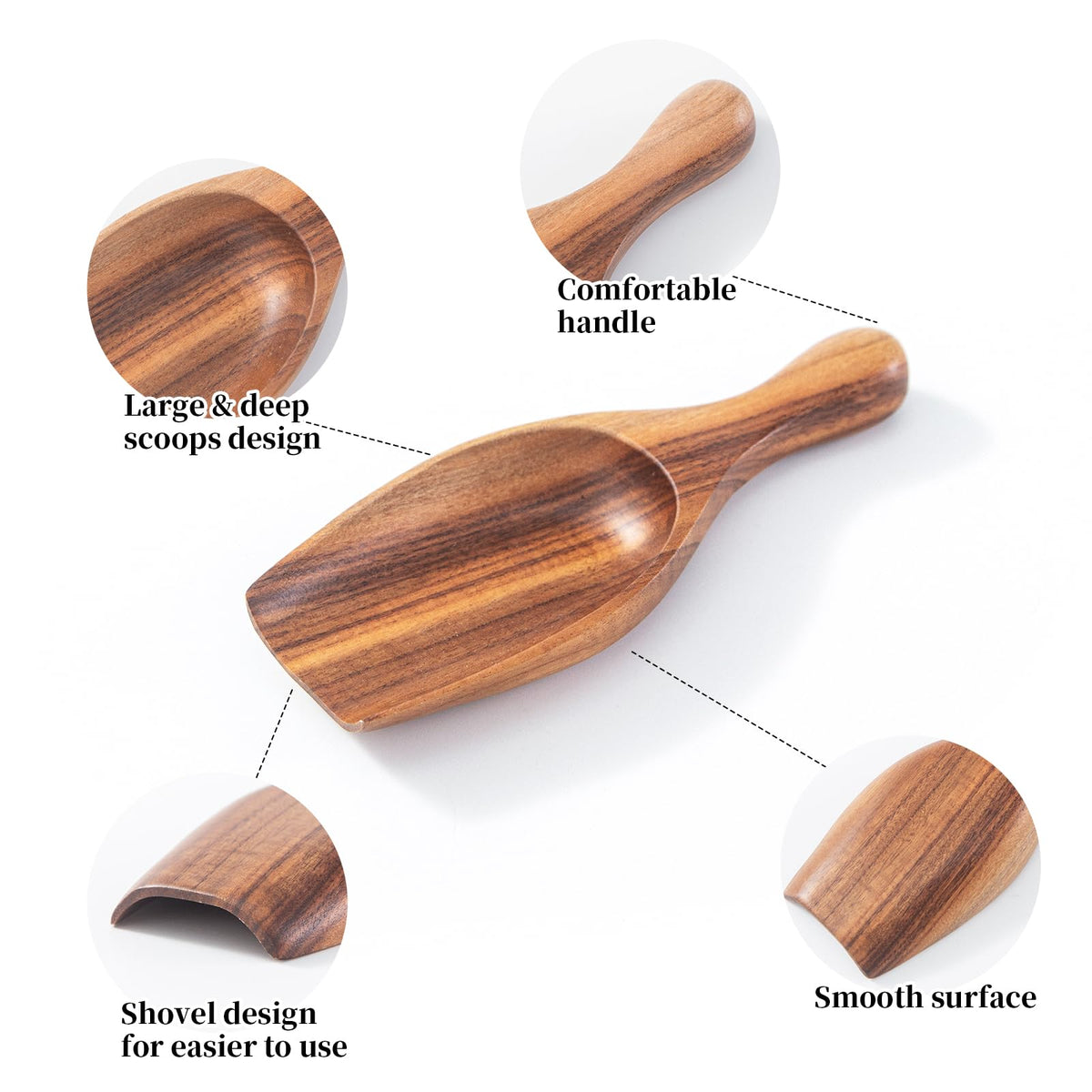 Big Wood Coffee Scoops (4 Count)