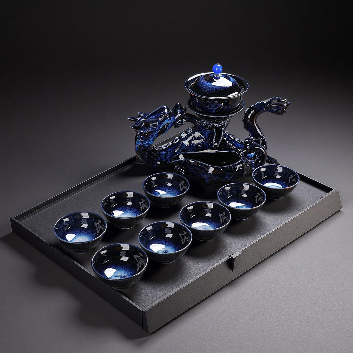 Chinese Gongfu Tea Set Ceramic Teapot with Infuser