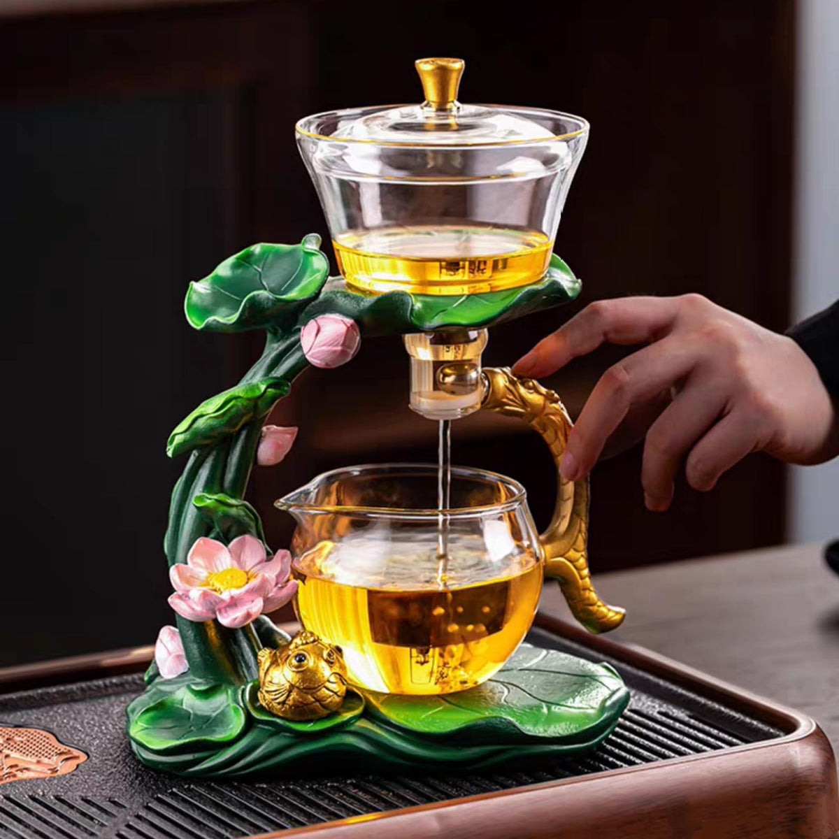 Glass Teapot with Infuser Chinese Gongfu Tea Set