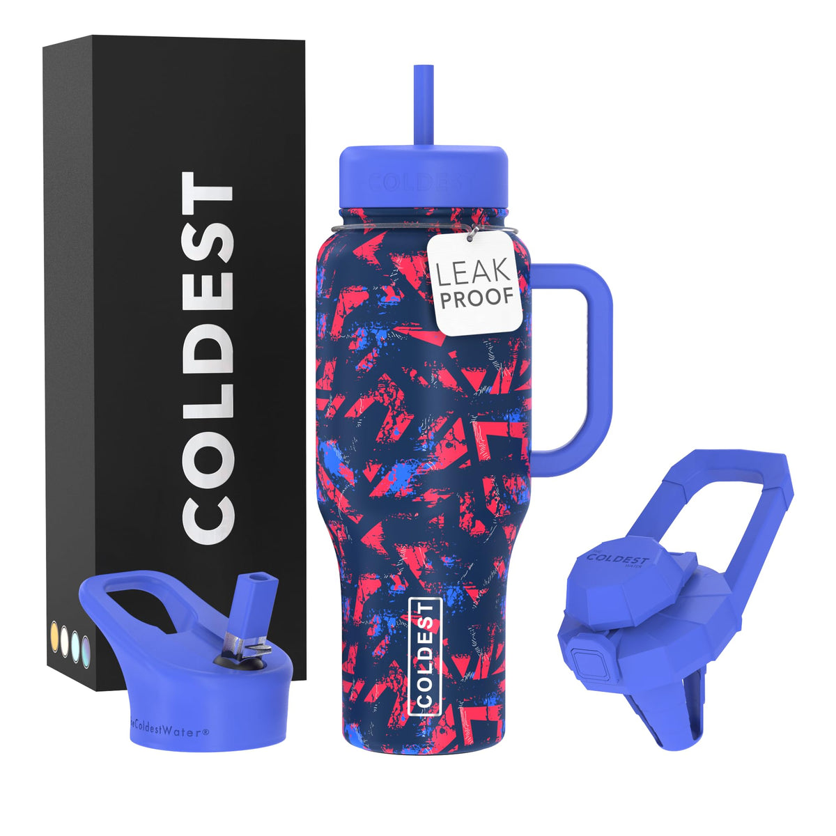 Coldest Tumbler with Handle and Straw