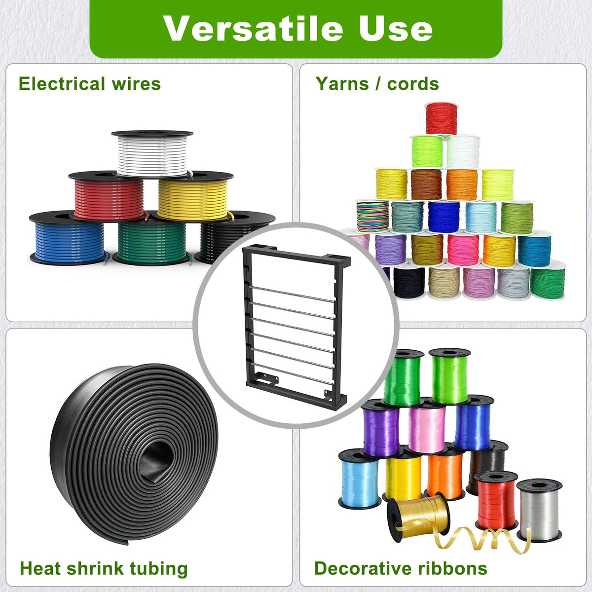 Wall Mount Wire Spool Rack