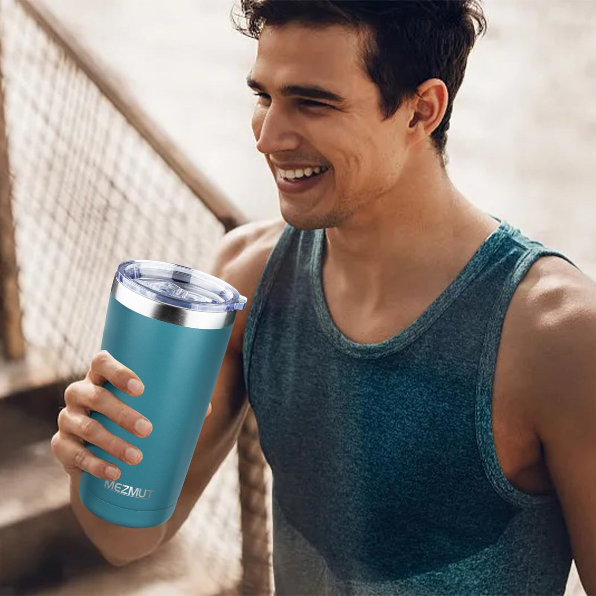 20oz Insulated Tumbler Travel Coffee Mug with Lid Straw